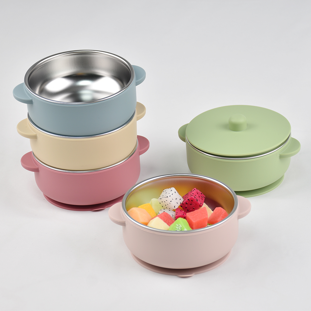 300ml Baby Training Bowl with  - огляд і ціна Baby Food Jars With Lids