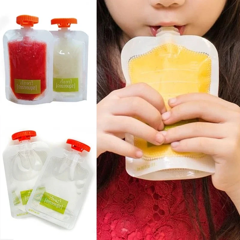 10Pcs Baby Fruit Puree Bags Re - огляд і ціна Baby Food Vegetables