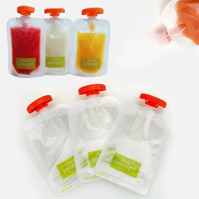 10Pcs Baby Fruit Puree Bags Re - огляд і ціна Baby Food Vegetables